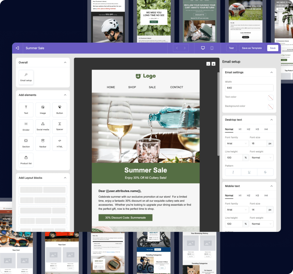 Email Marketing, Templates & Brand Sync​