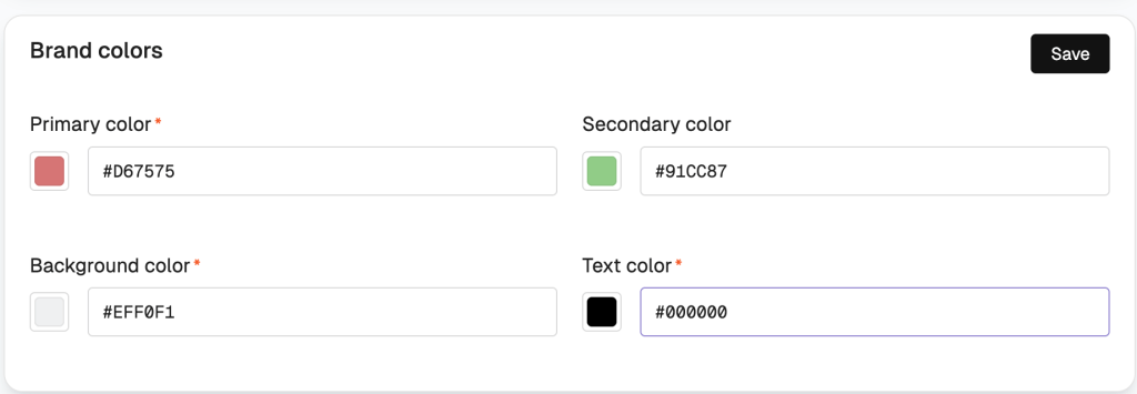 Brand colors