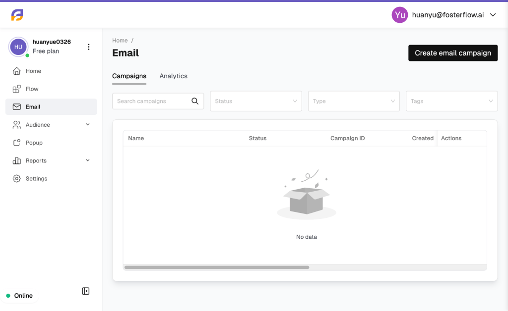 Email Dashboard