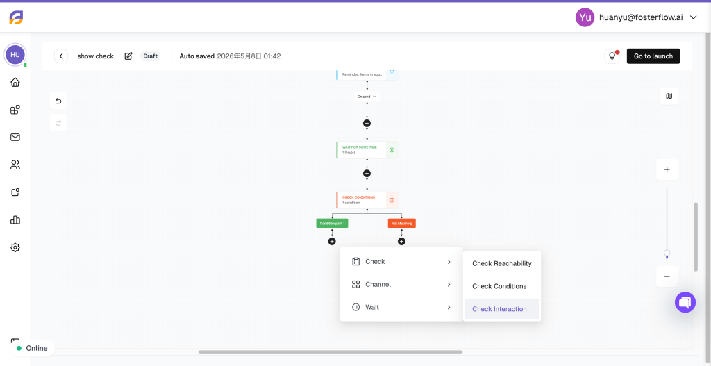Adding Interaction Check